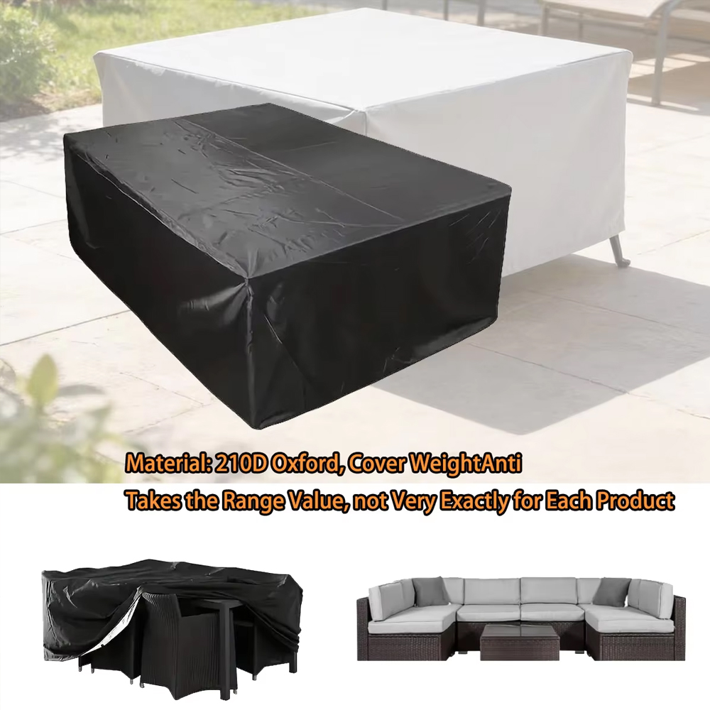 Outdoor Furniture Weatherproof - カスタムメイド 210D 防水屋外テラスガーデン家具カバー 雨雪対応椅子カバー ソファテーブルと椅子用防塵カバー