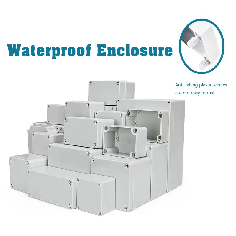 Outdoor Furniture Outlet - IP67 グレー/クリアカバー 屋外防水ジャンクションボックスハウジング ainproof プラスチック ABS