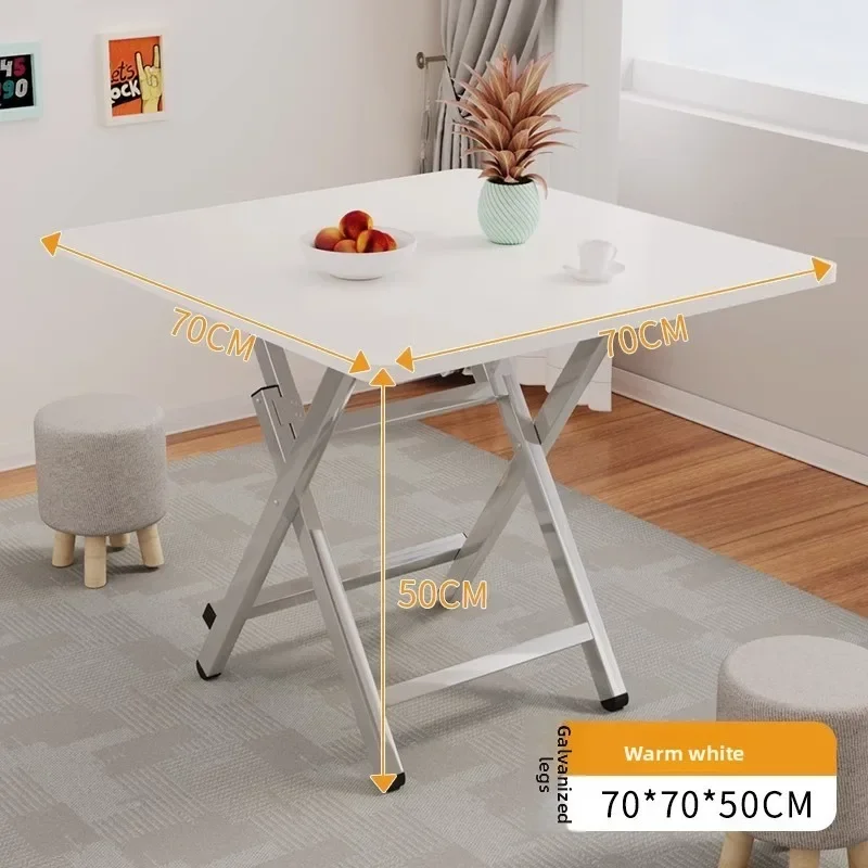 Outdoor Furniture Vendors - 屋外用ポータブル折りたたみ式ダイニングテーブル、円形・正方形、夜市や露店に最適、都市空間向けのコンパクトなダイニング面