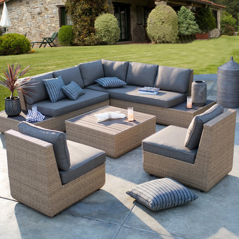 Outdoor Furniture Hotel - 屋外ソファ 中庭 ラタンガーデン ホテル営業所 サンルーム バルコニー