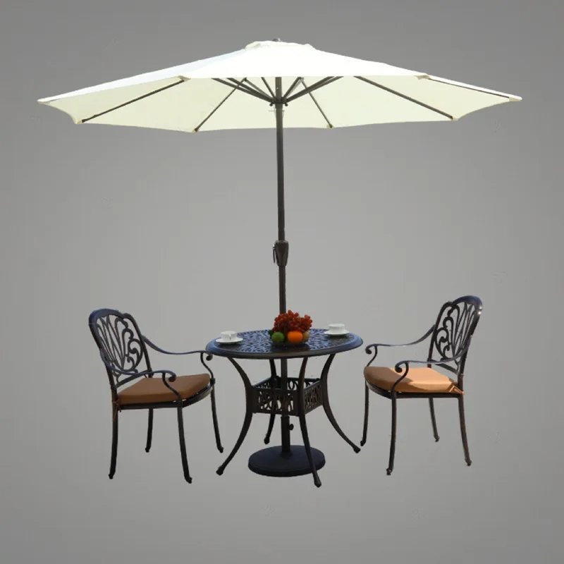 手動クランク式屋外パティオ傘 大型日よけパラソル ヴィラ、庭 - Outdoor Furniture Vendors のレビューと価格