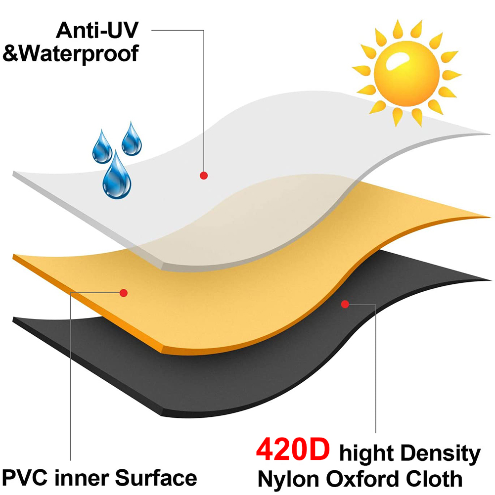 屋外用防水ガーデンファニチャーカバー,茶色の420dガーデン - Outdoor Furniture Weatherproof のレビューと価格
