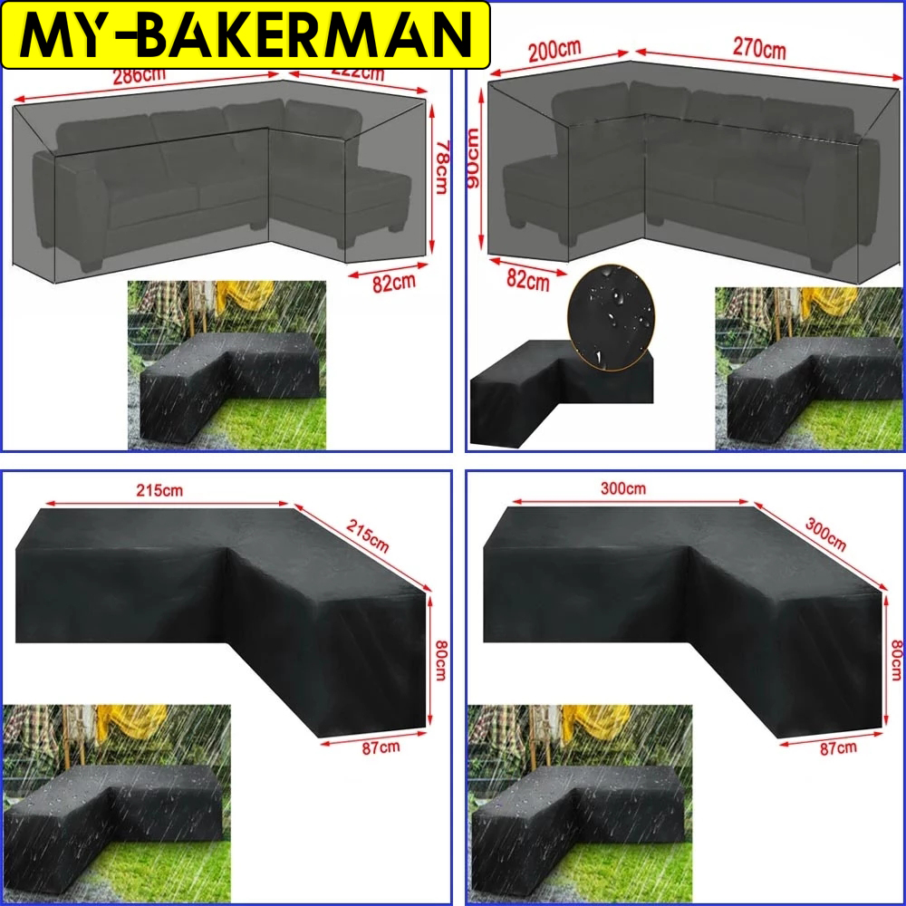 L字型家具防水カバー屋外ガーデンパティオ籐製ソファ防塵V字型 - Outdoor Furniture Weatherproof のレビューと価格