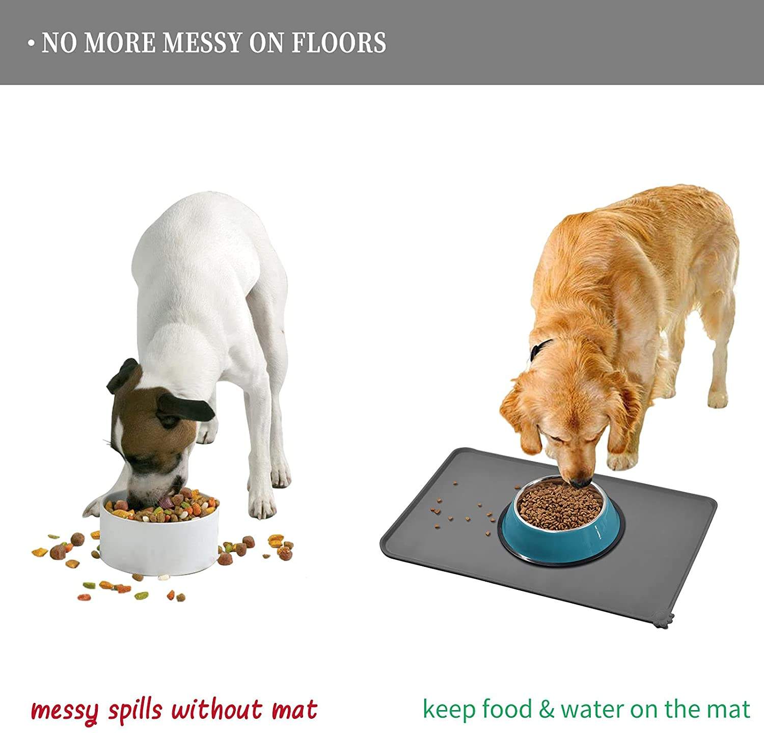 ペット用プレースマット 猫犬用フードマット シリコン製 防水 - Outdoor Rug Waterproof のレビューと価格