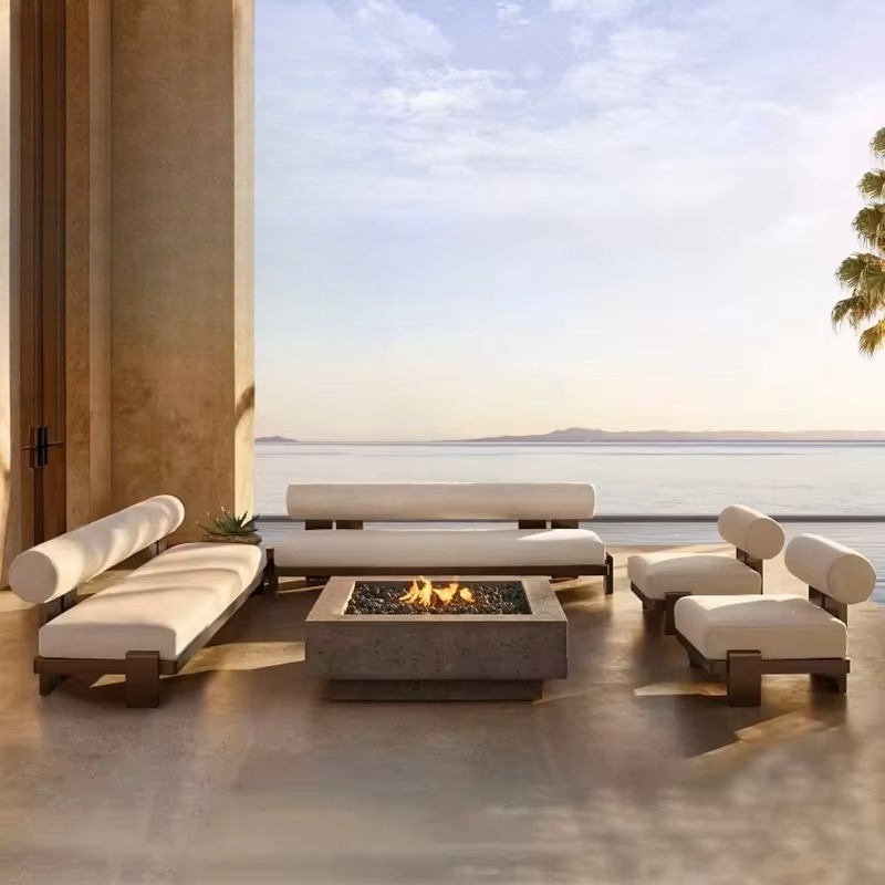 防錆ブラックアルミニウム製屋外ソファセット 防水ガーデン家具 - Outdoor Furniture Hotel のレビューと価格