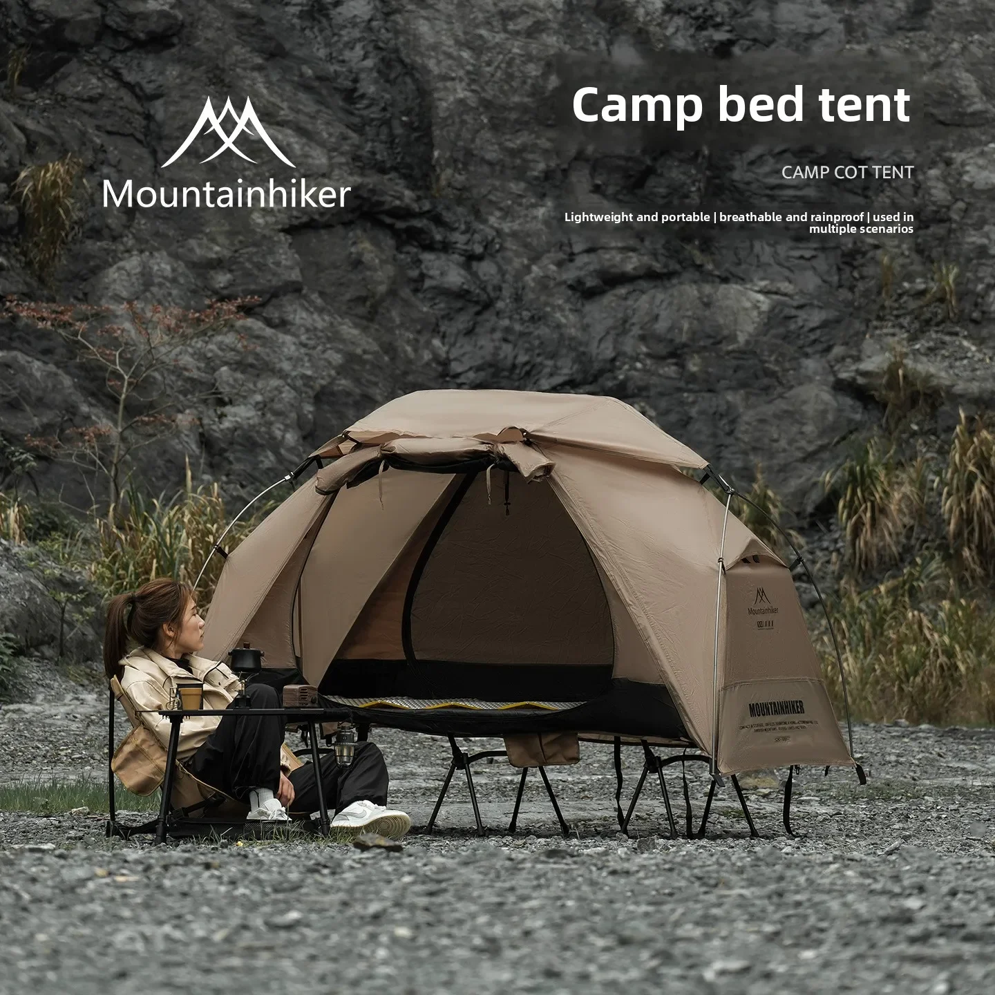 MOUNTAINHIKER アウトドアキャンプベッドテント家 - Outdoor Furniture Weatherproof のレビューと価格