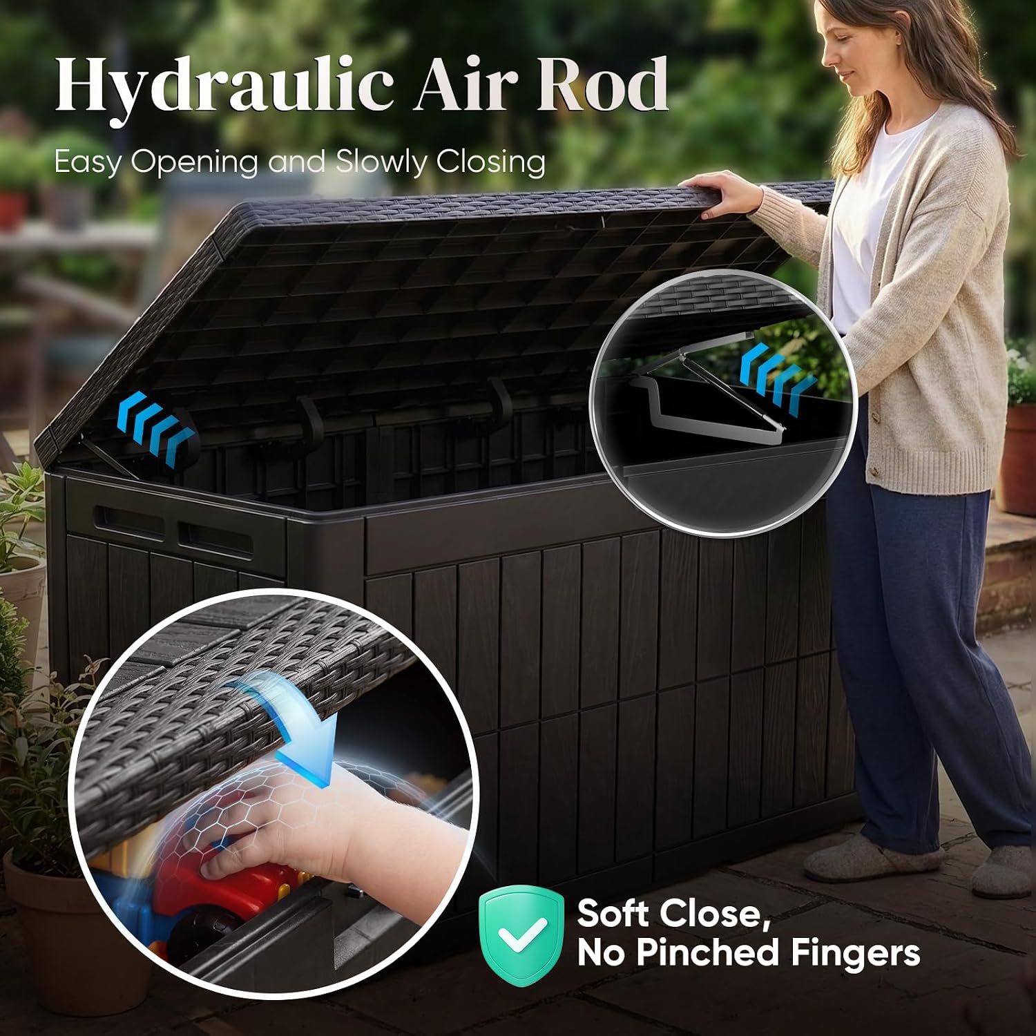 120ガロン大型屋外収納ボックス、耐候性樹脂構造、ロック可能 - Outdoor Furniture Weatherproof のレビューと価格