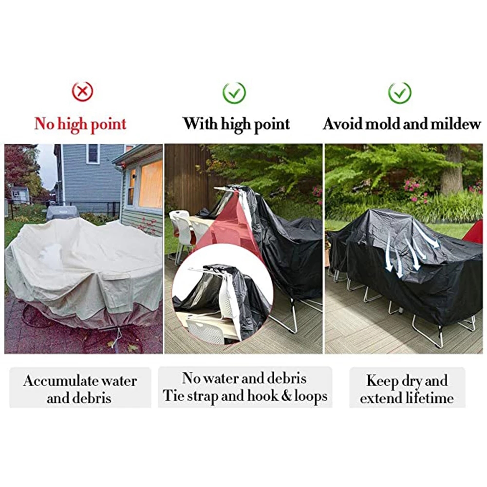 屋外家具カバー防水雨雪防塵防風抗 UV オックスフォード生地 - Outdoor Furniture Weatherproof のレビューと価格