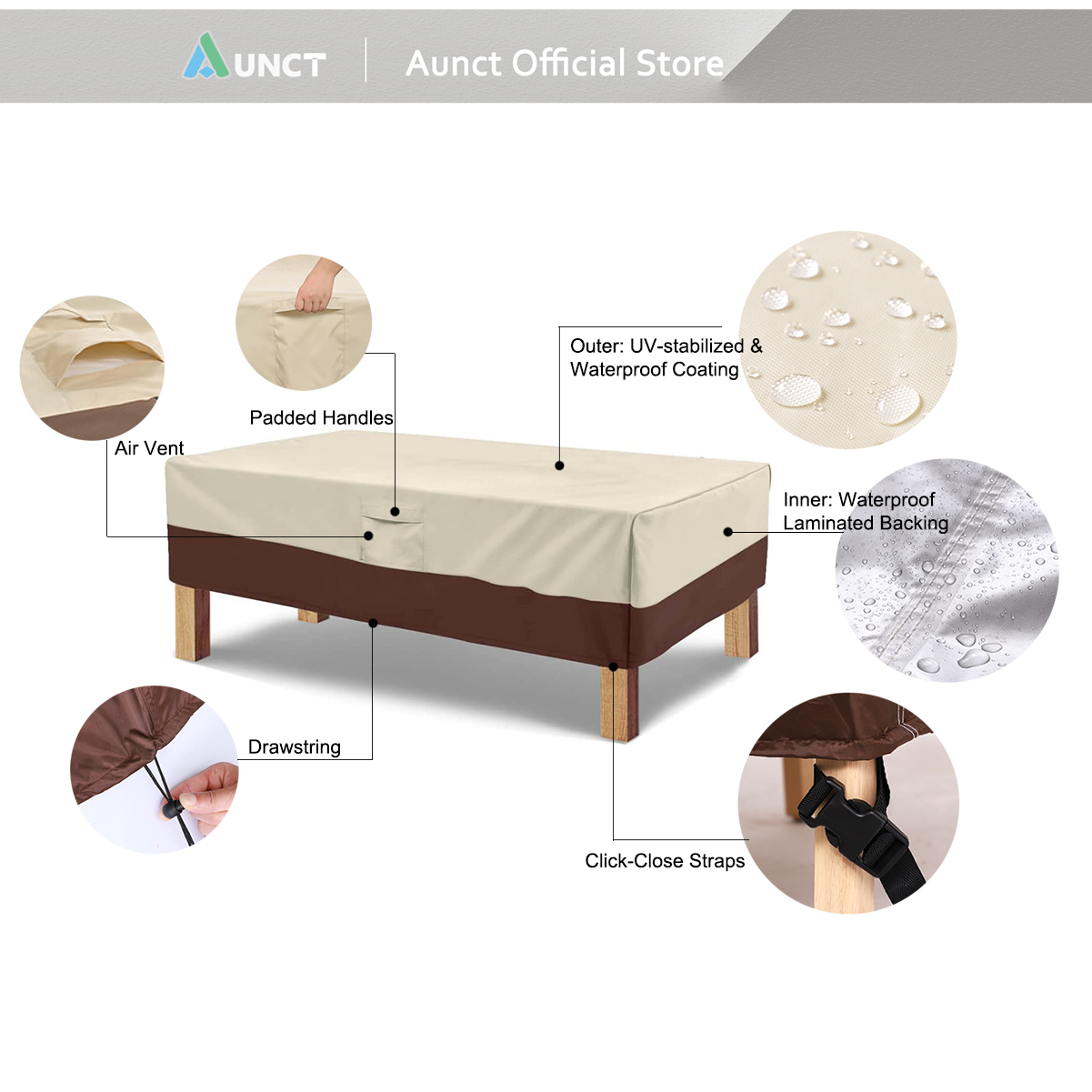 420D ヘビーデューティ屋外ガーデン家具カバーソファテーブ - Outdoor Furniture Weatherproof のレビューと価格