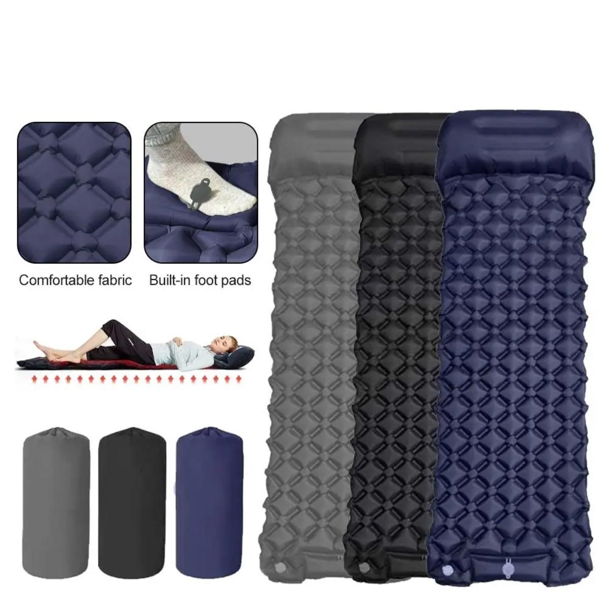 シングル＆ダブルインフレータブルエアマットレス、折りたたみ式 - Outdoor Rug Waterproof のレビューと価格