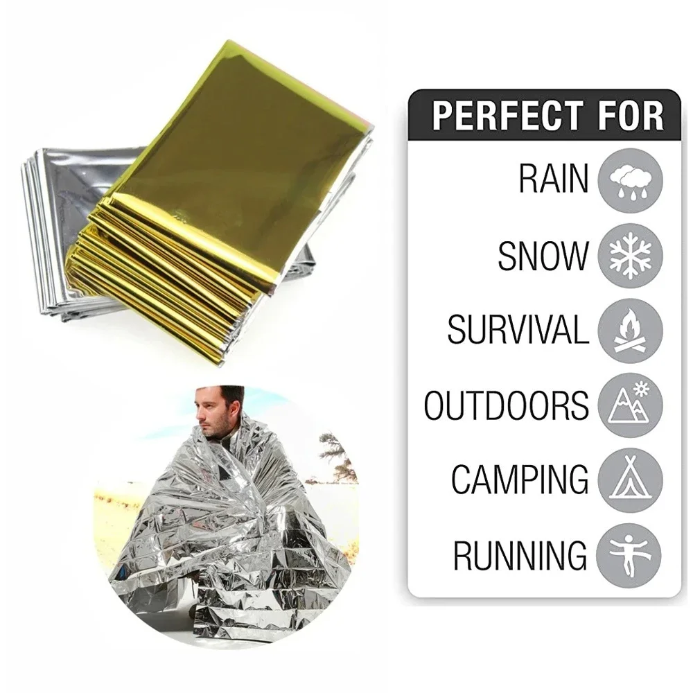5 個緊急サーマルブランケット折りたたみ防水防風サンシェード - Outdoor Rug Waterproof のレビューと価格