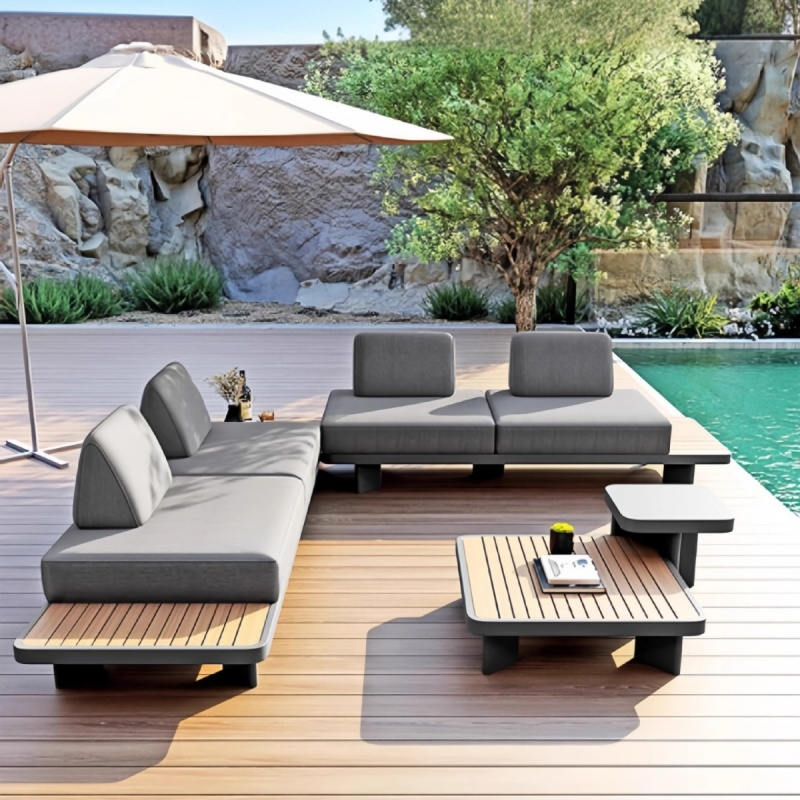 ソファ中庭レジャー屋外アルミ合金ガーデンテラスコーヒーテーブ - Outdoor Furniture Hotel のレビューと価格