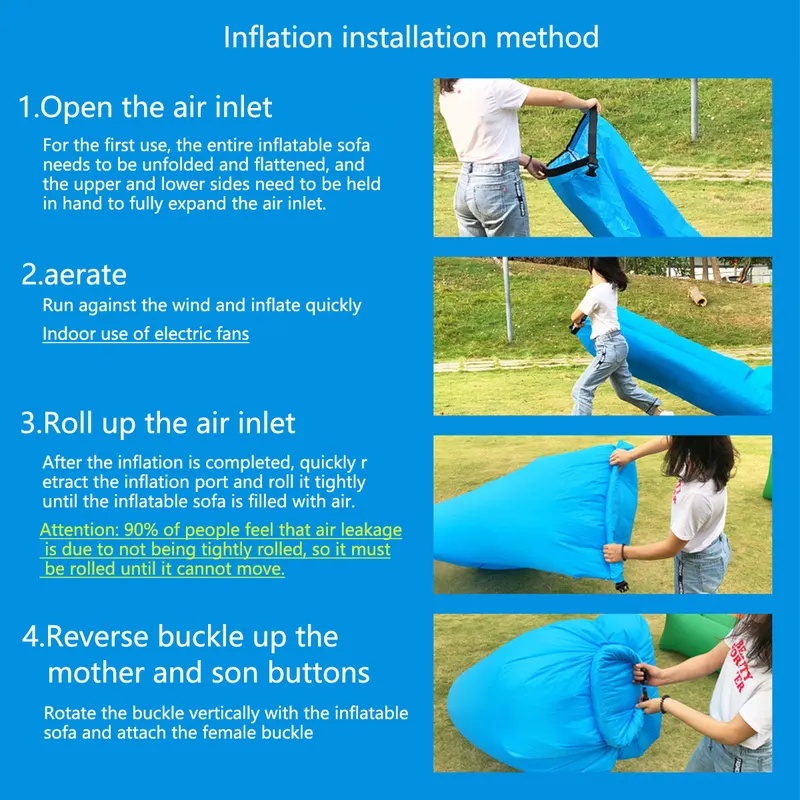 携帯用インフレータブルソファラウンジャー 軽量 防水 エアー - Outdoor Furniture Weatherproof のレビューと価格