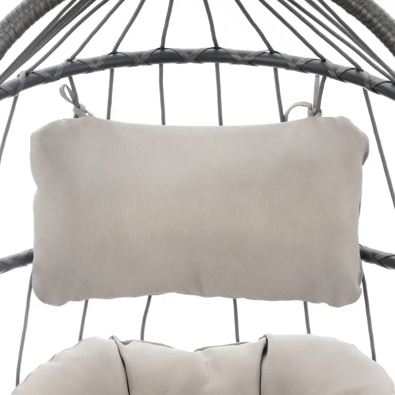 屋外用籐製スイングチェアハンモックチェアハンギングチェア、ア - Outdoor Furniture Without Cushions のレビューと価格